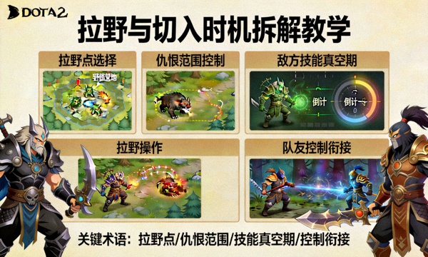 DOTA2 拉野与切入时机拆解教学配图